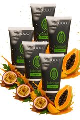 JuJu 5×50 мл – съедобные лубриканты на водной основе, тропические фрукты