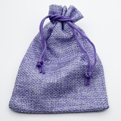 Холщовый мешочек, цвет сиреневый, размер около 12*9 см, цена за 1 шт