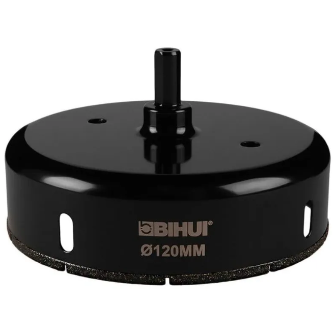 Алмазная коронка по стеклу и керамике 120мм, BIHUI DBW120
