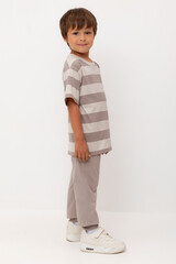 брюки  для мальчика  КР 400633-1/коричневый к554