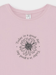 фуфайка  для девочки  КП 302763/розовый кварц