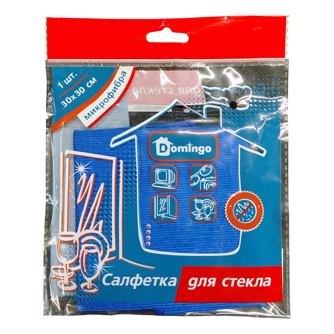 Салфетка для стекла 30,30см 1шт