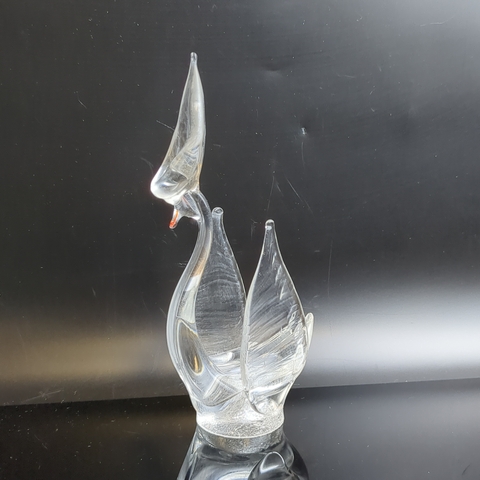 Хрустальная салфетница "Лебедь" СССР