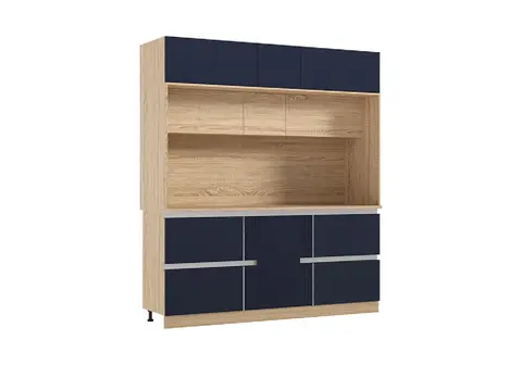 МДФ Кухня Карина №1 (Пластер Индиго, сонома)