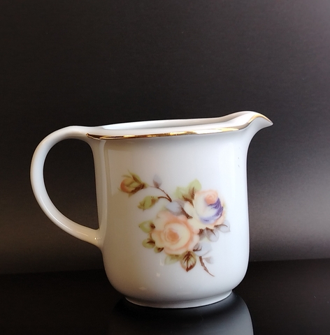 Антуражный соусник, деколь, цветы, винтаж ГДР JIMENAU, времен СССР, Германия 1970-1990 гг