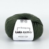 Пряжа Lana Gatto Maxi VIP 8434 темно-зеленый