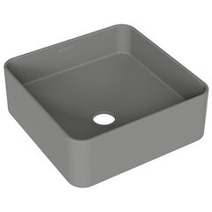 Aqueduto ESP0330 AQD ESPIRAL Раковина накладная квадратная 370*370, серый матовый фото
