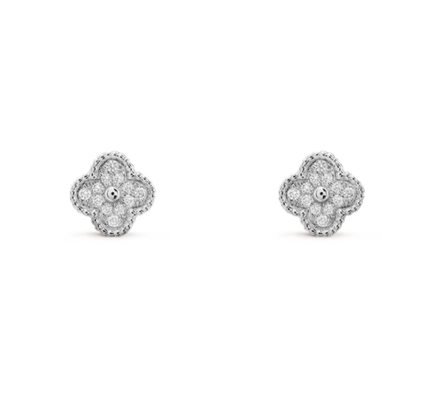Серьги-пуссеты Van Cleef & Arpels Alhambra