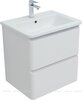 Aquanet 332503 Тумба с раковиной Эмбер 60 2 ящ. цв.белый матовый (раковина Urban) (332503)