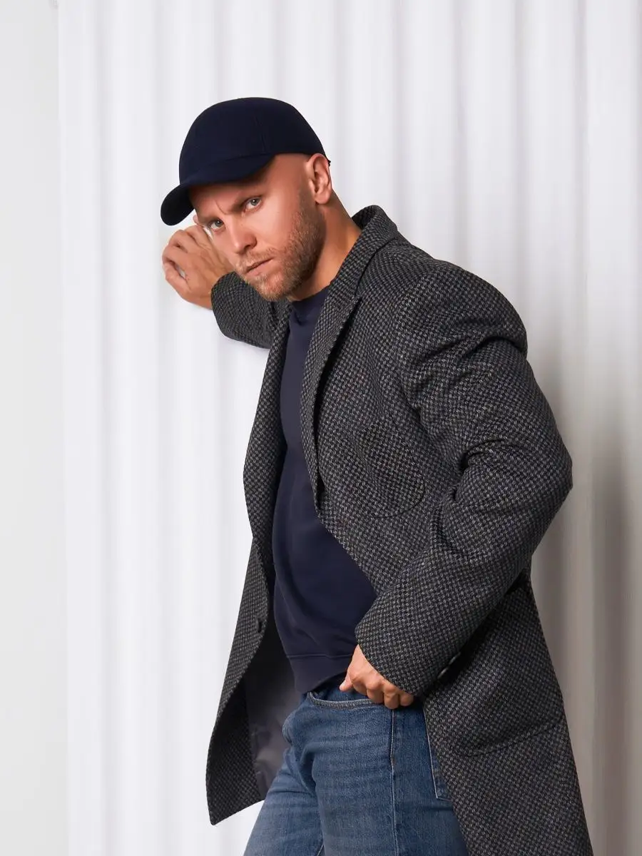 Кепка утепленная с ушками драповая