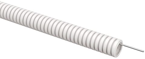 ELASTA Труба гофр. ПВХ d=20мм с зондом белая (100м) IEK