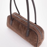 Сумка Саломея 2042 эко-замша шоколад