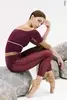4 Sleeves Horizon leotard | wine