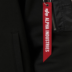 Толстовка Alpha Industries Utility Pocket Full Zip Up Black (Черный)