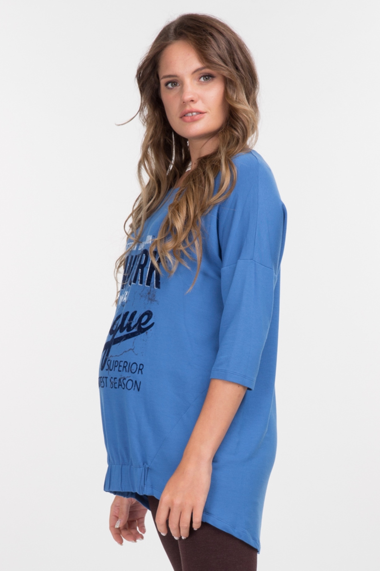 Джемпер для беременных 09264 синий
