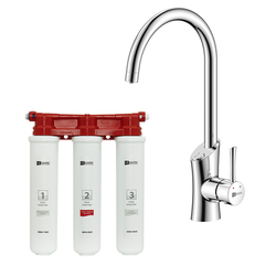 Lemark LM3072C085 Комплект Lemark: Смеситель LM3072C для кухни + Фильтр BASIC для очистки воды от хлора и вредных прим фото