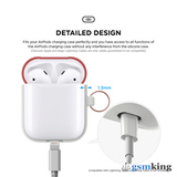 Duo Hang Case for AirPods 1/2 [Body - Nightglow Blue, Top - Italian Rose, Coral Blue]