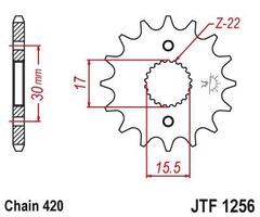 Звезда ведущая JTF1256 15