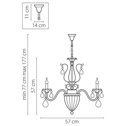 Подвесная люстра Schon Lightstar Premium 790062