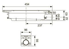 Tece TECEdrainprofile сифон стандартный DN 50, боковой слив (673002)