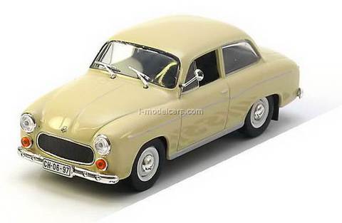 Syrena 105 beige 1:43 DeAgostini Kultowe Auta PRL-u