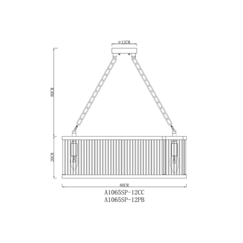 Подвесная люстра Arte Lamp ANETTA A1065SP-12PB