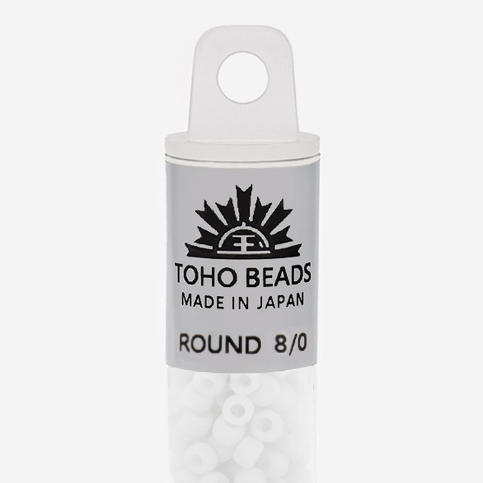 Японский бисер TOHO Round 8/0 (№41), непрозрачный глянцевый