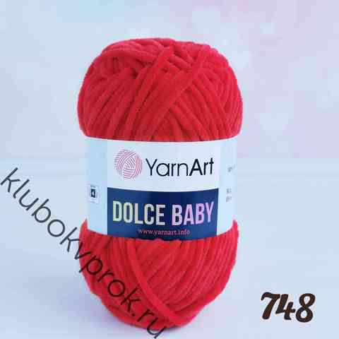 YARNART DOLCE BABY 748, Красный