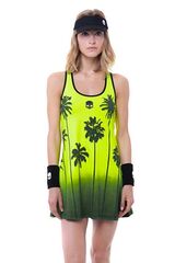 Топ теннисный Hydrogen Palm Tank Top Woman - fluo yellow