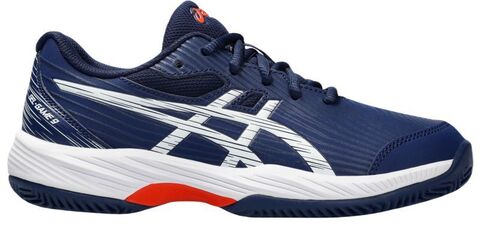 Детские теннисные кроссовки Asics Gel-Game 9 GS Clay/OC - blue expanse/white