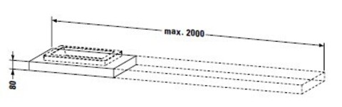 Duravit 2nd floor 2F856C06262 (1040мм) Консоль, Duravit, 2nd floor, ширина, мм-1040, глубина, мм-550, высота, мм-80, комплектация-1 вырез под раковину, цвет-дуб антрацитовый