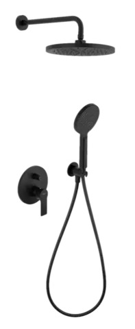 Remer EY09S02MD25NOVB Сет EY09S02MD25NOVB (смеситель, лейка, душевая голова), черный матовый (NO), шт