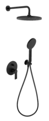 Remer EY09S02MD25NOVB Сет EY09S02MD25NOVB (смеситель, лейка, душевая голова), черный матовый (NO), шт фото