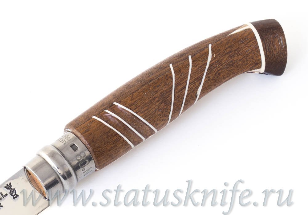 Нож авторский Opinel 08 Mirror Brown полированный клинок