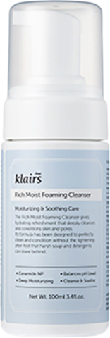 Dear, Klairs Rich Moist Foaming Cleanser Нежная пенка для умывания