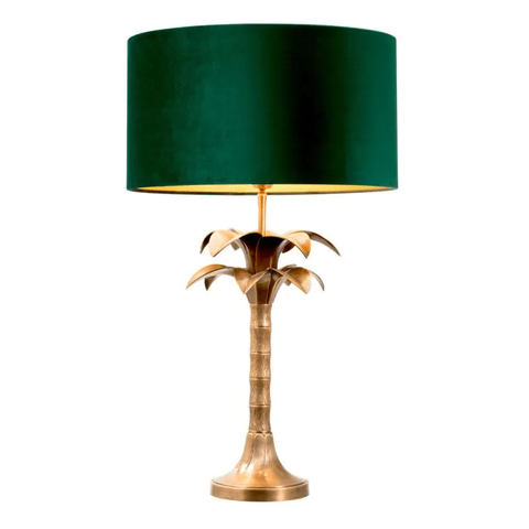 Настольная лампа Mediterraneo, зеленый абажур