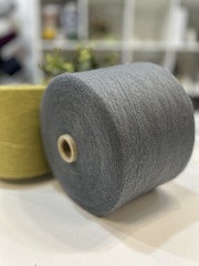 Вспушенный кашемир 70% на шелке 30% LORO PIANA MAD1405 900 голубая сталь