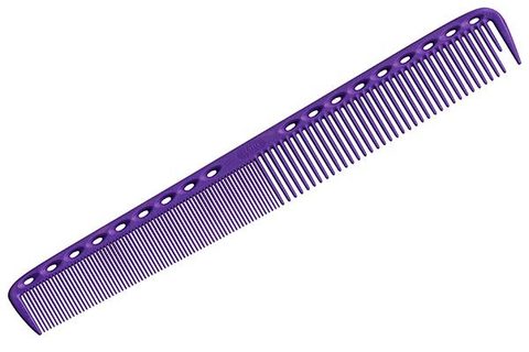 Удлиненная расческа для стрижки Y.S. Park 335 фиолетовая 21,5 см