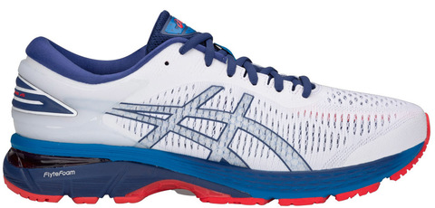 Кроссовки беговые Asics Gel Kayano 25 white-blue мужские