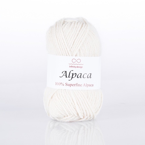 Пряжа Infinity Alpaca 0010 молочный