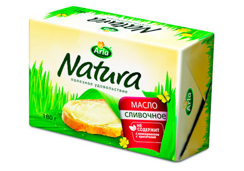 Масло сливочное Arla Natura, 180г
