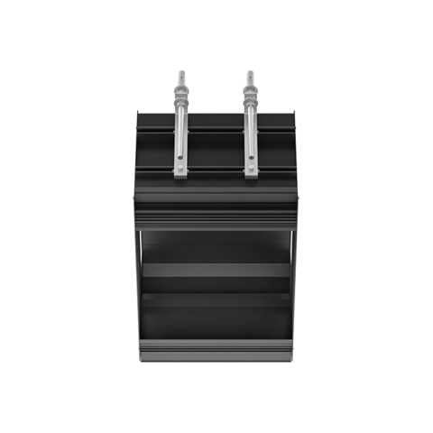 Gessi BINARIO Профиль линейный 250 мм., без подготовки под модули, цвет Black XL 61011#299