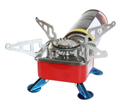 Плитка-горелка газовая портативная с пьезоподжигом. Газовая горелка, походная с чехлом. Плитка туристическая.