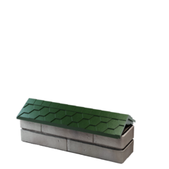 Парапет полимеркомпозитный Everest 130*510 (0,5 кирпич) зеленый