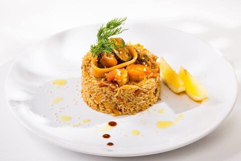 Плов с морепродуктами