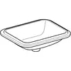 Geberit VariForm Раковина с установкой под столешницу прямоугольной формы, Т1=45х35 см, без отв. под смеситель, без отв. перелива