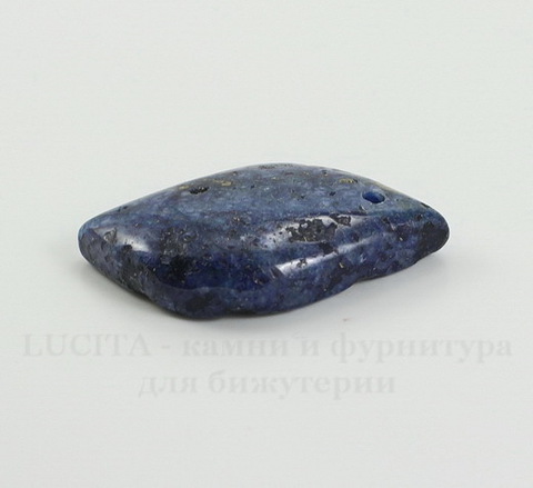 Подвеска Ляпис Лазурит (прессов., тониров) (цвет - темно-синий) 37,2х21,7х7,5 мм №104