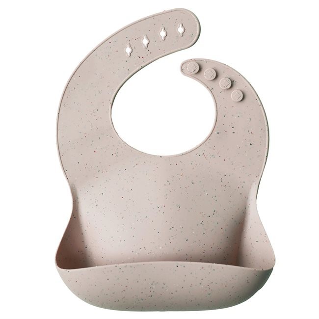 Силиконовый нагрудник Mushie SHIFTING SAND TERRAZZO