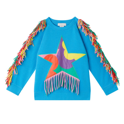 Свитшот Stella McCartney Kids Fringed Star