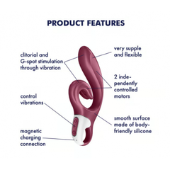 Вибратор-кролик Satisfyer Love me бордовый